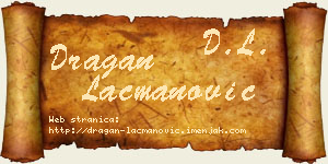 Dragan Lacmanović vizit kartica